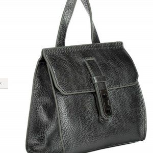 Liebeskund genuine leather handbag with crossbody strap.